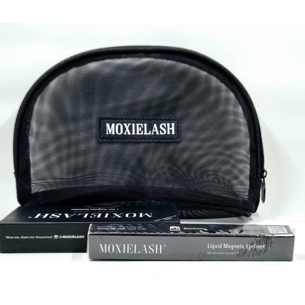 MoxieLash Sassy Lash Magnetic Eyeliner Set Womens OS Black New Mink Lashes Bag - Picture 3 of 7